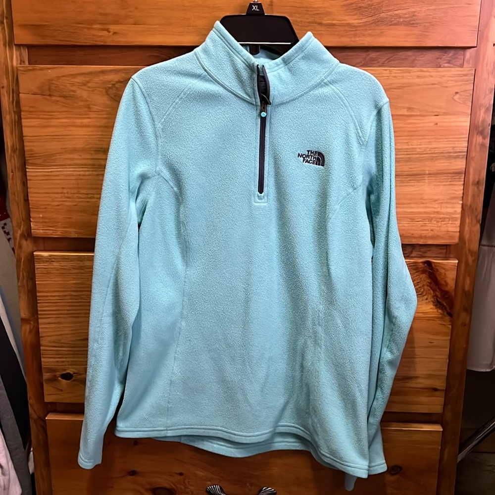 The North Face Turquoise Quarter-zip Pullover